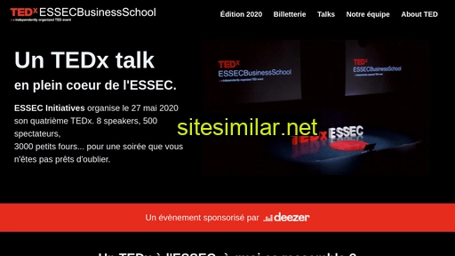 tedxessecbusinessschool.fr alternative sites