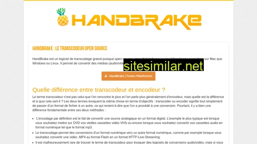 telecharger-handbrake.fr alternative sites