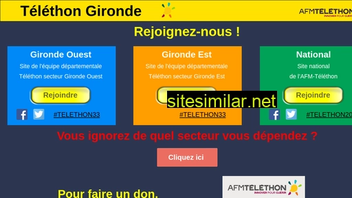 telethon33.fr alternative sites