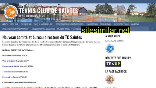 tennis-saintes.fr alternative sites