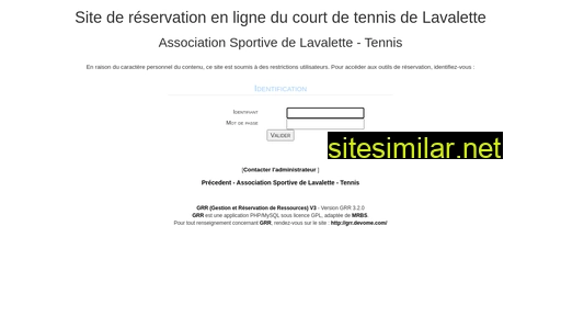 tennis-club-lavalette.fr alternative sites