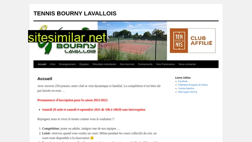 tennisbournylavallois.fr alternative sites