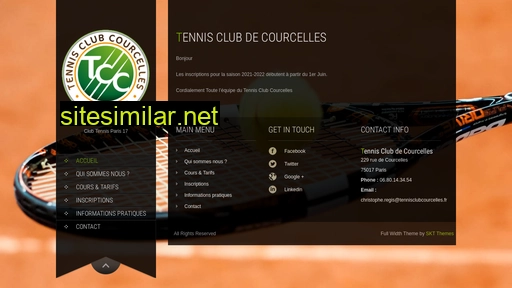 tennisclubcourcelles.fr alternative sites