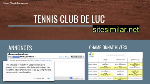 tennislucsurmer.fr alternative sites
