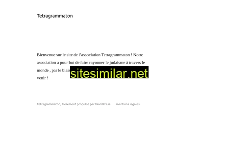 tetragrammaton.fr alternative sites