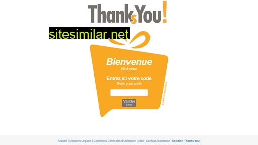 thanksyou.fr alternative sites