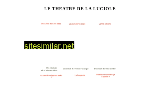 theatredelaluciole.fr alternative sites