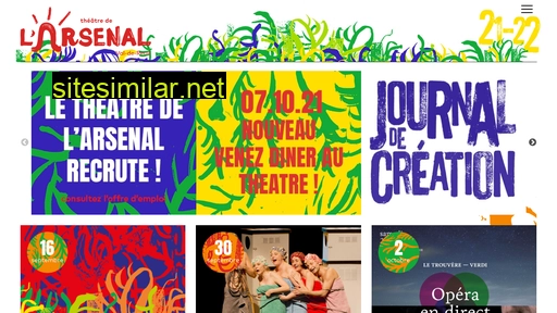 theatredelarsenal.fr alternative sites