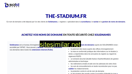 the-stadium.fr alternative sites
