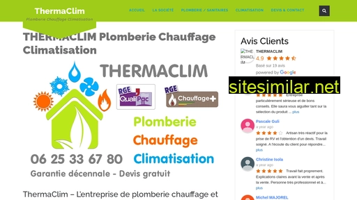 thermaclim-plomberie.fr alternative sites