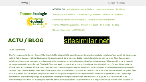 thonon-ecologie.fr alternative sites