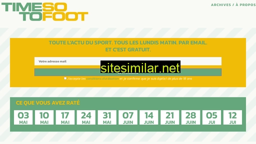 timetosofoot.fr alternative sites