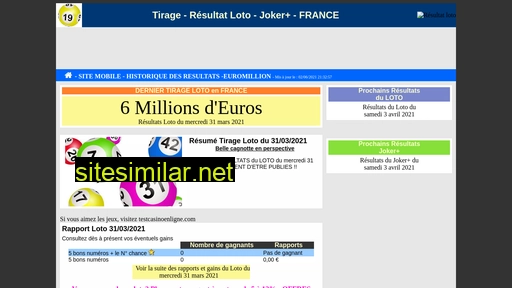 tirage-resultat-loto.fr alternative sites