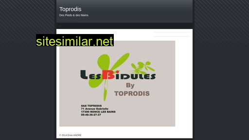 toprodis.fr alternative sites