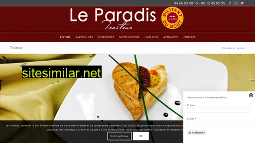 traiteur-leparadis.fr alternative sites