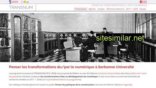 transnum.pre.utc.fr alternative sites