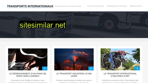 transportsinternationaux.fr alternative sites