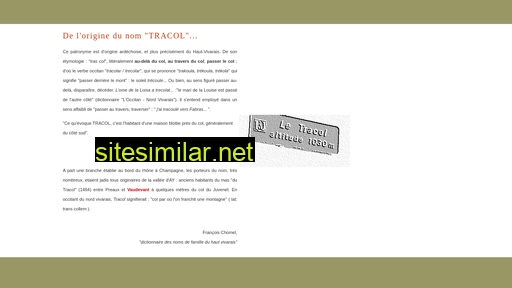 tracol.fr alternative sites