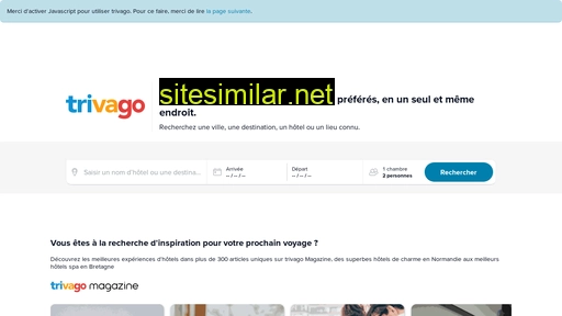 trivago.fr alternative sites