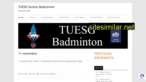 tuesgbadminton.fr alternative sites