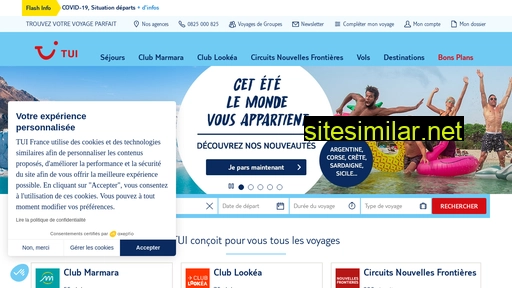 tui.fr alternative sites