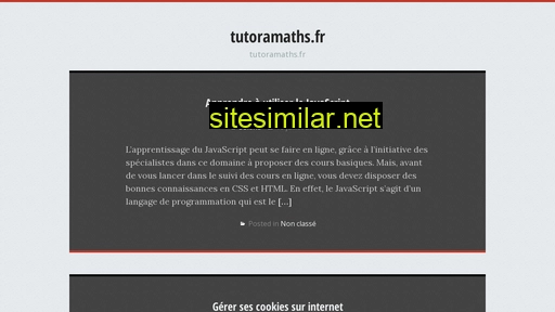 tutoramaths.fr alternative sites