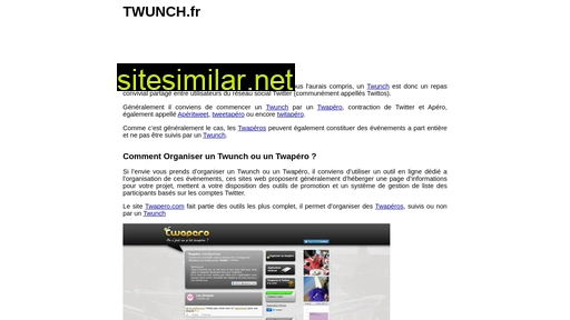 twunch.fr alternative sites