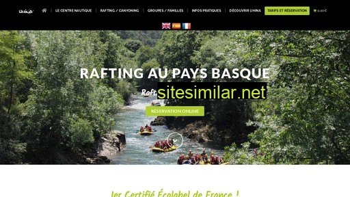 Uhina-rafting-pays-basque similar sites