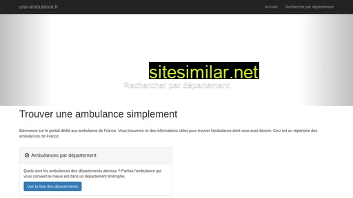 une-ambulance.fr alternative sites