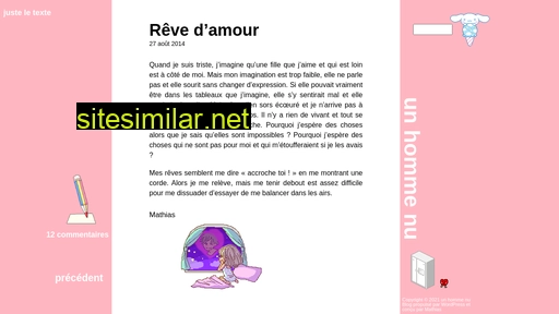 unhommenu.fr alternative sites