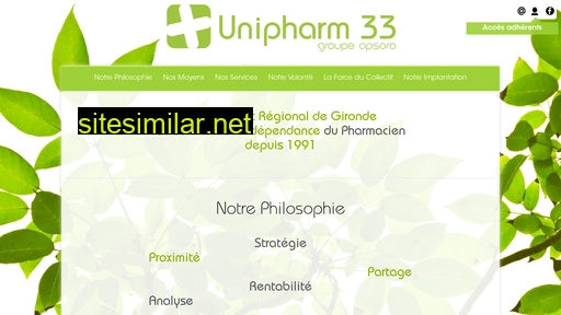 unipharm33.fr alternative sites