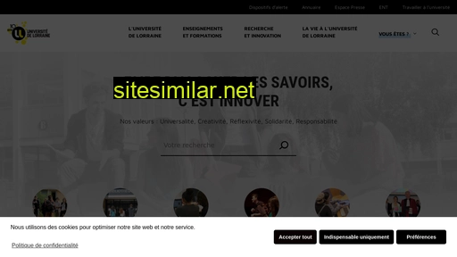 univ-lorraine.fr alternative sites