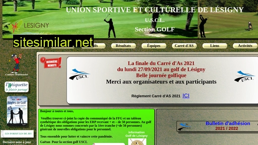 usclgolf.fr alternative sites