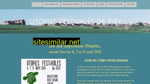 utopiesfestivales.fr alternative sites