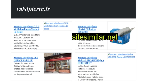 valstpierre.fr alternative sites