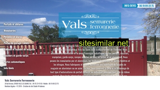 vals-serrurerie-ferronnerie.fr alternative sites