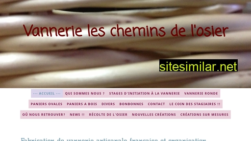 vannerielescheminsdelosier.fr alternative sites