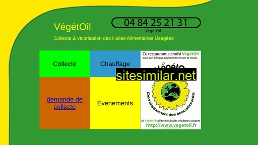 vegetoil.fr alternative sites