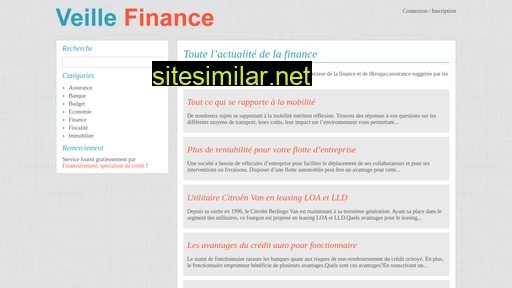 Veille-finance similar sites
