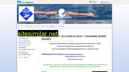 vemacnatation91.fr alternative sites