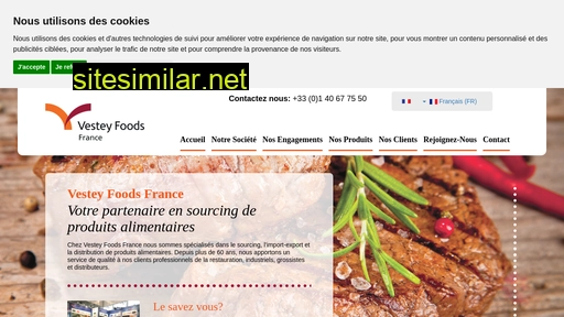 vesteyfoods.fr alternative sites