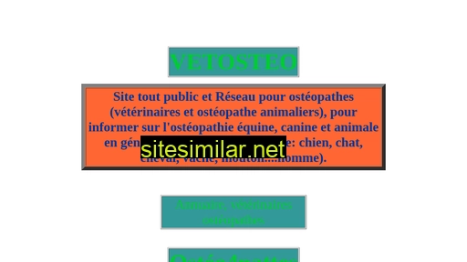 vetosteo.fr alternative sites