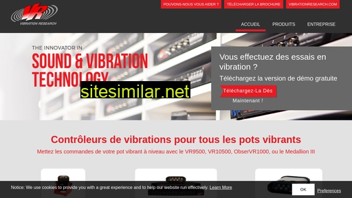 Vibrationresearch similar sites