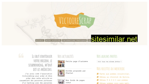 victoirescrap.fr alternative sites