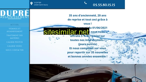 vidange-assainissement-gueret.fr alternative sites