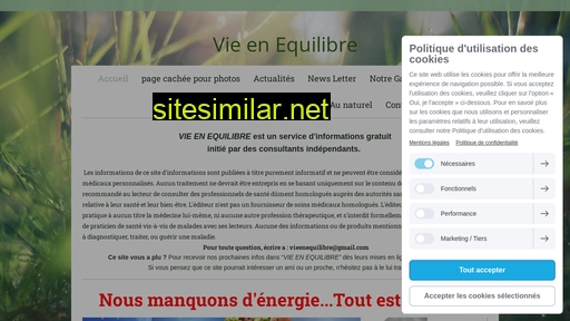 vieenequilibre.fr alternative sites