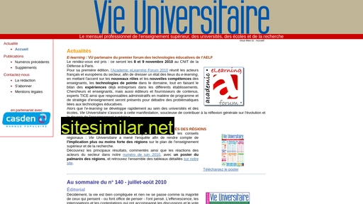 vieuniversitaire.fr alternative sites