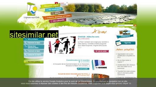 ville-lignansurorb.fr alternative sites