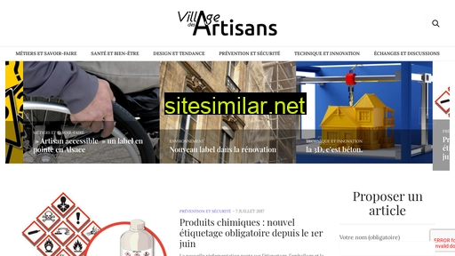 villagedesartisans.fr alternative sites