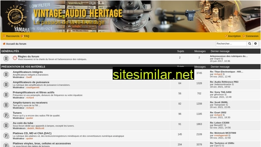 vintage-audio-heritage.fr alternative sites